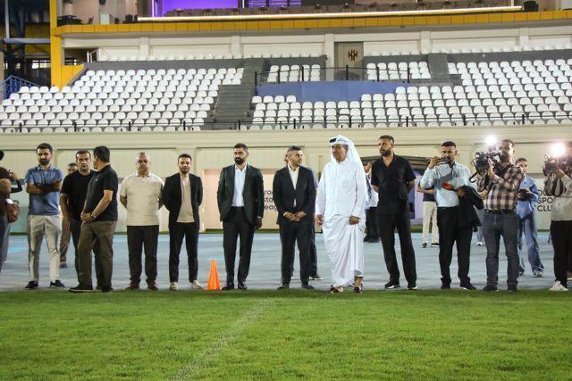 وفد اتحاد كأس الخليج العربي يطلع على جاهزية ملعب نادي دهوك العراقي