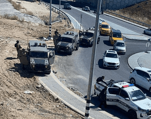 الاحتلال يغلق الشارع القريب من مستوطنة "يتسهار" جنوب نابلس