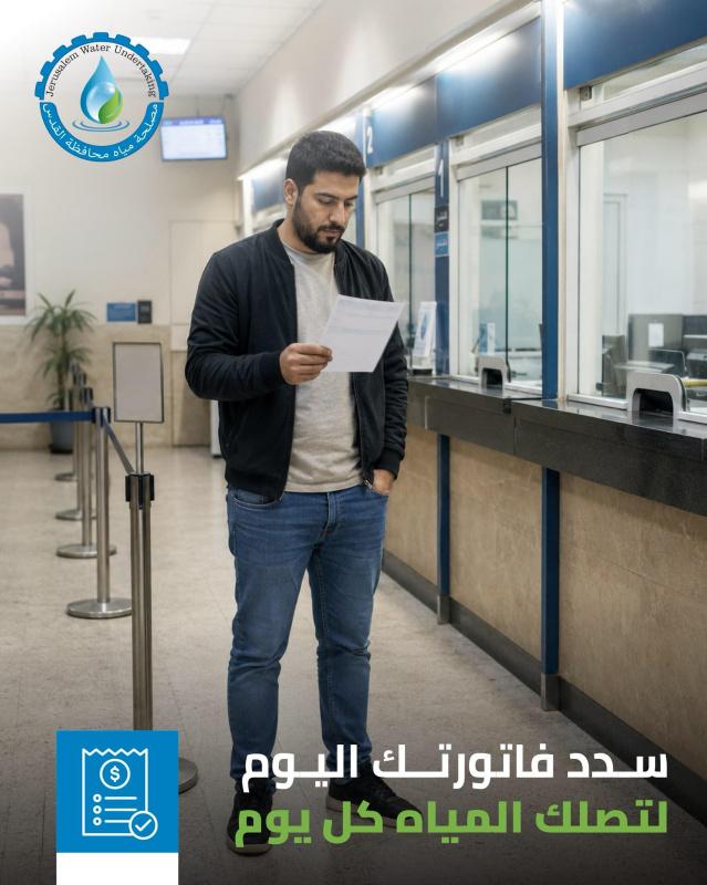 مصلحة مياه محافظة القدس: تسديد الفواتير يضمن استدامة خدمات المياه