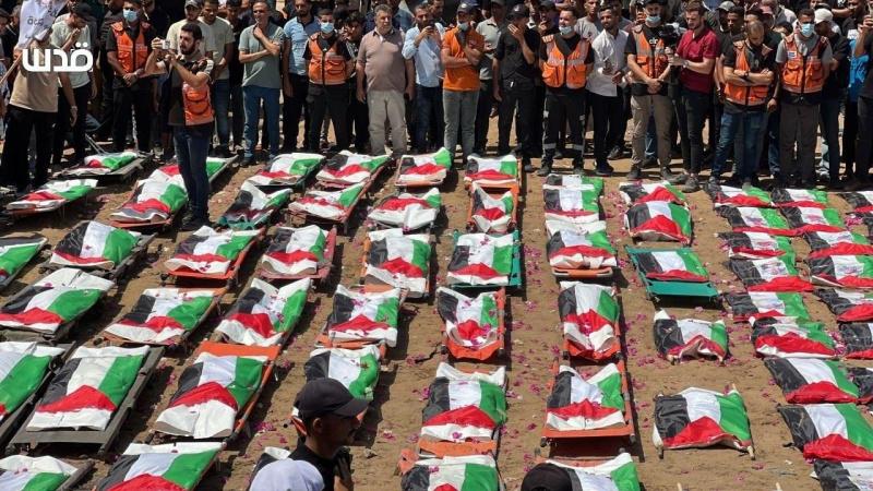 غزة تشيع 112 شهيدا من عائلة واحدة قضوا في حرب الإبادة