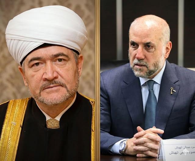 الهباش ومفتي روسيا يبحثان تصاعد العدوان الإسرائيلي على الشعب الفلسطيني