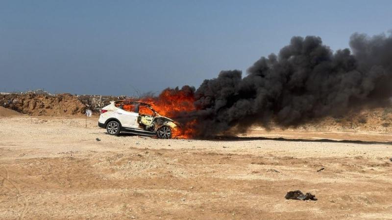 شهيد وإصابات بقصف الاحتلال مركبة بمدينة غزة