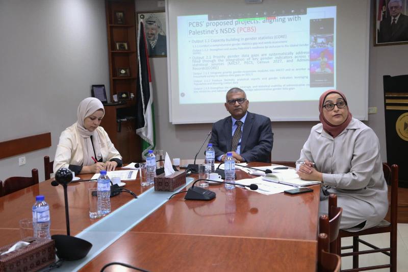 الإحصاء الفلسطيني وهيئة الأمم المتحدة للمرأة في فلسطين  يبحثان تعزيز التعاون في مجال إحصاءات النوع الاجتماعي 